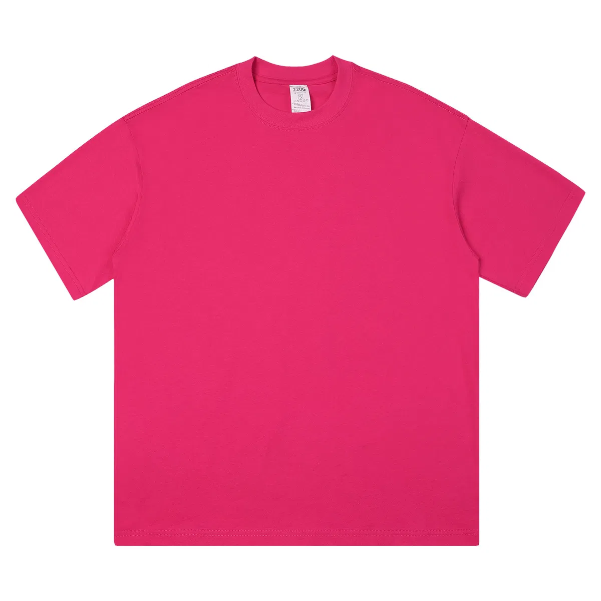Camisetas personalizadas de algodão tamanho grande, 180-300 GSM, para atacado, com estampa em serigrafia e etiqueta personalizada. 2