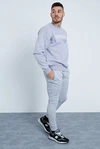 Felpa oversize personalizzata con scollo tondo ricamata in 100% cotone - Felpa con cappuccio da uomo 4