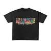 240公克重純棉印花短袖圓領落肩黑白T卹－TS013 2