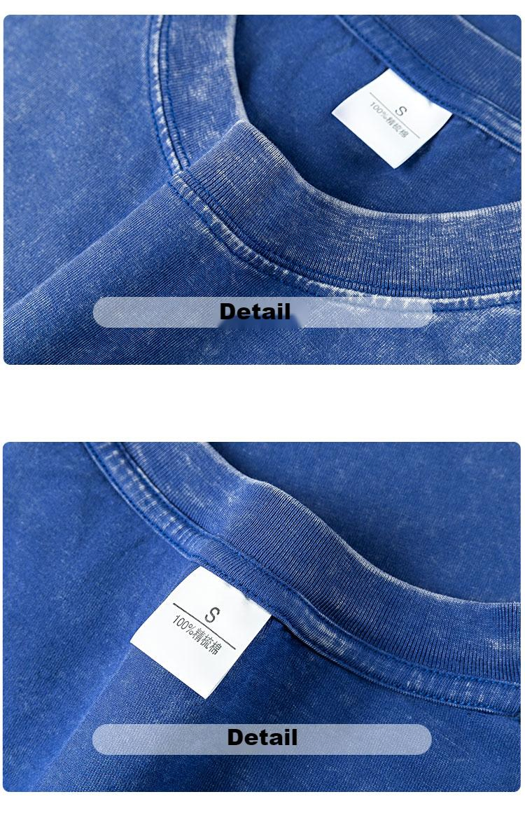 Acid Washed Oversized Plus Size T-Shirt Unisex Drop Shoulder Tee 7