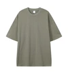 เสื้อยืดสีดำเรียบๆ สำหรับผู้ชาย ผ้าฝ้าย 300 แกรม สไตล์วินเทจ สั่งทำพิเศษ 3