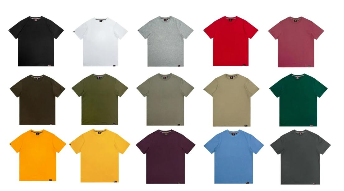 เสื้อยืดผ้าฝ้ายผู้ชายพร้อมโลโก้สั่งทำ - ขายส่งจำนวนมาก เสื้อยืดสีพื้น 6