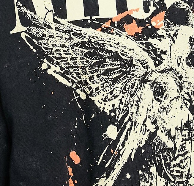 Custom Angel Print Oversized Cotton T-Shirt for Men - Washed Short Sleeve Apparel 7