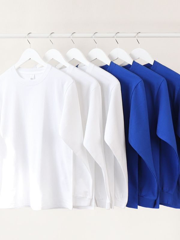 Wholesale Custom Long Sleeve T Shirt Screen Printing - Cotton Shirt Embroidery Embossed Digital Print 2