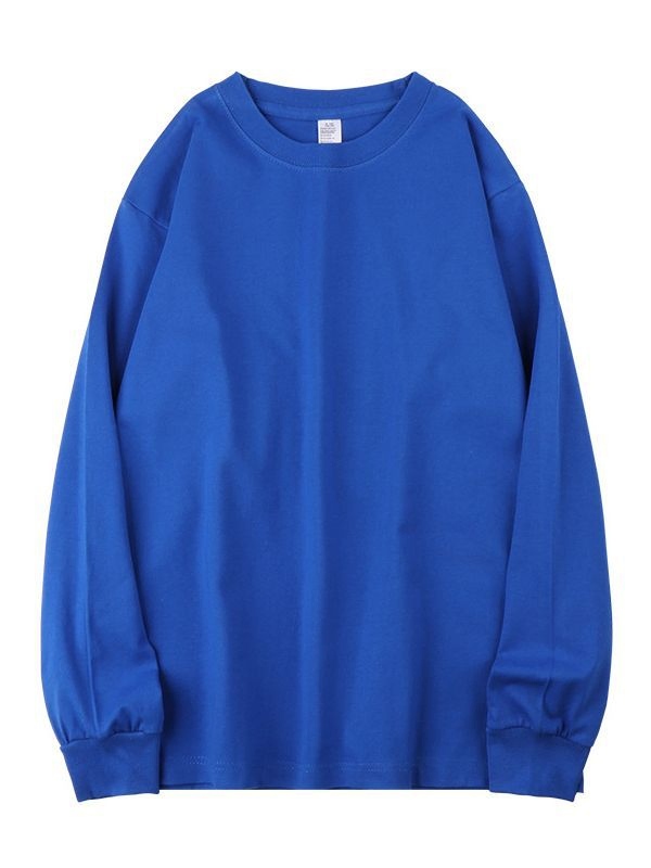 Wholesale Custom Long Sleeve T Shirt Screen Printing - Cotton Shirt Embroidery Embossed Digital Print 5