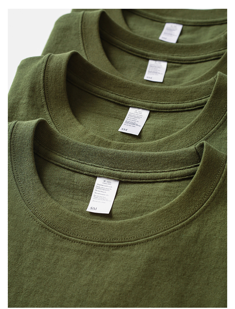 Customized Men's Plain Cotton T-Shirt - Summer Tops Tee 3