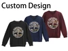 Pamuklu Sweatshirt - Özel Logo Baskılı Erkek Bisiklet Yaka Kazak 2