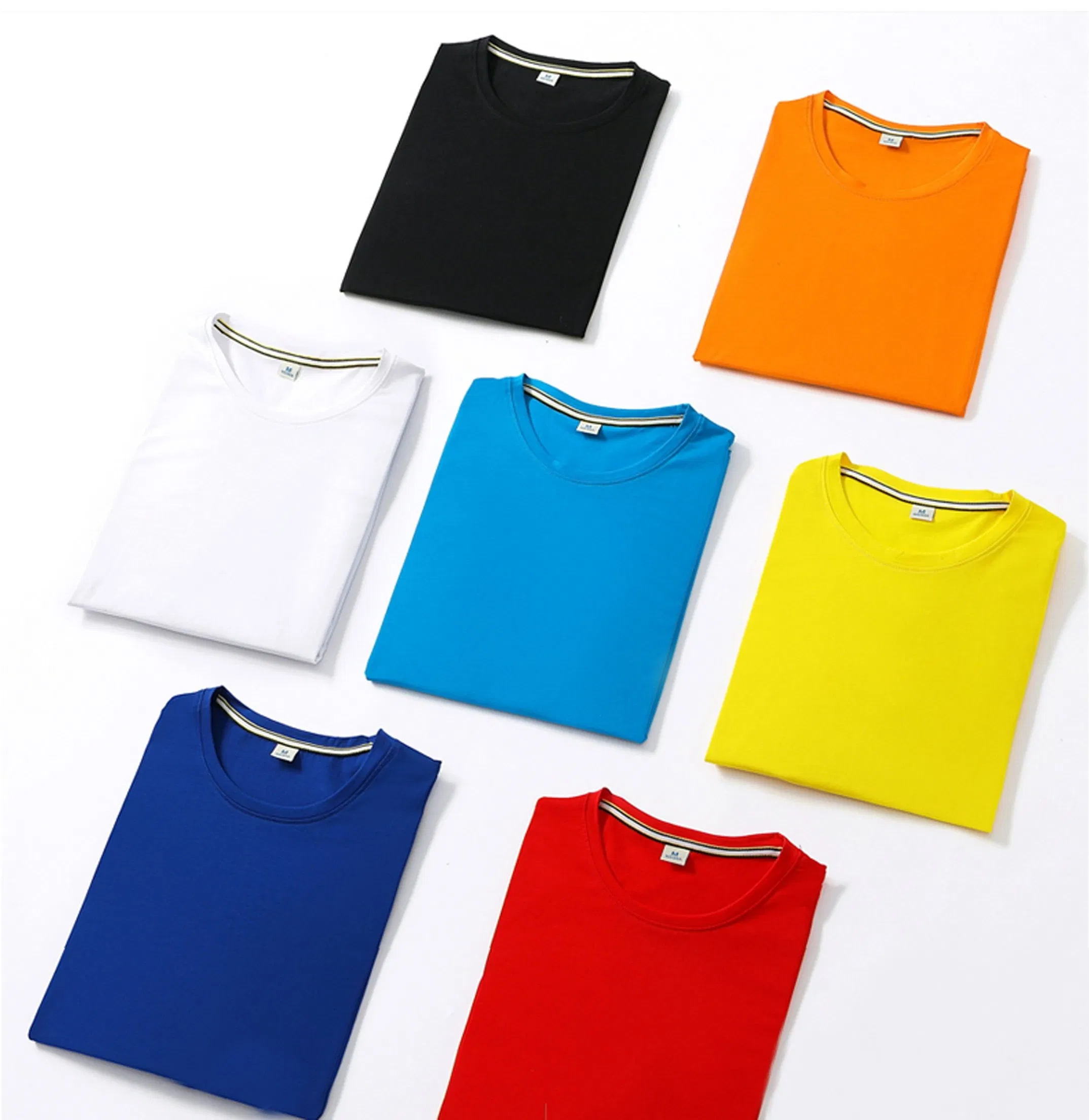 Camiseta blanca de algodón 100% con logo personalizado para hombre, talla grande y a buen precio. 5