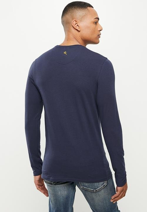 320 GSM グラフィックコットン 長袖クルーネックコットンTシャツ-LSTS013 7