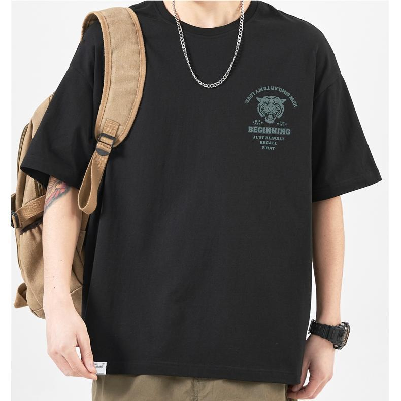 Bulk Custom Logo Printing Cotton T-Shirt - Men's Oversized Blank 7