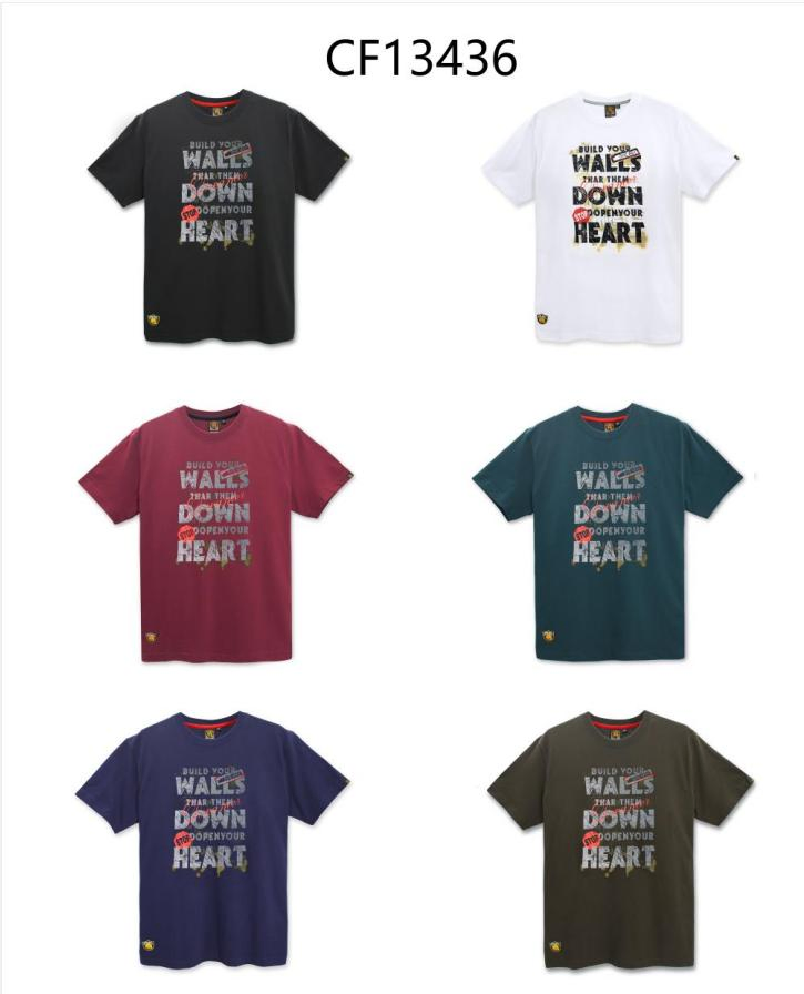 Custom Black Men Graphic Cotton Printed Tee - Wholesale Price 2