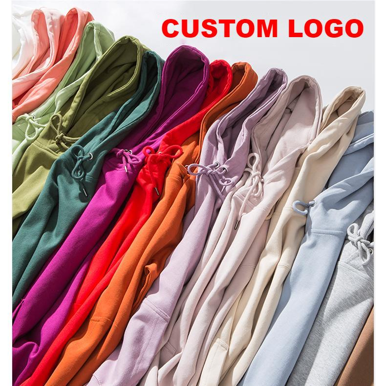 Áo Hoodie nam dáng rộng, chất liệu nỉ - Áo Sweatshirt in logo tùy chỉnh 2