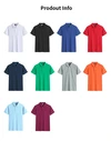 Polo da golf in cotone 100% con logo ricamato personalizzato - T-shirt a maniche corte da uomo 4