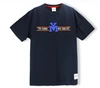 メンズ用カスタムプリント ホワイト ドロップショルダー Tシャツ 100% コットン 2