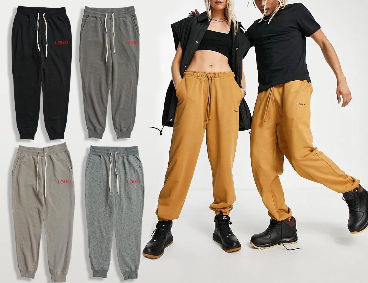 Pantalones deportivos unisex personalizados para fitness - Pantalones de chándal para hombre 2