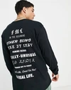 T-shirts en coton graphique 300 g/m² à manches longues et col rond - LSTS010 5