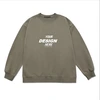 Sweat-shirt unisexe en velours 100 % coton à col rond, prix de gros 4