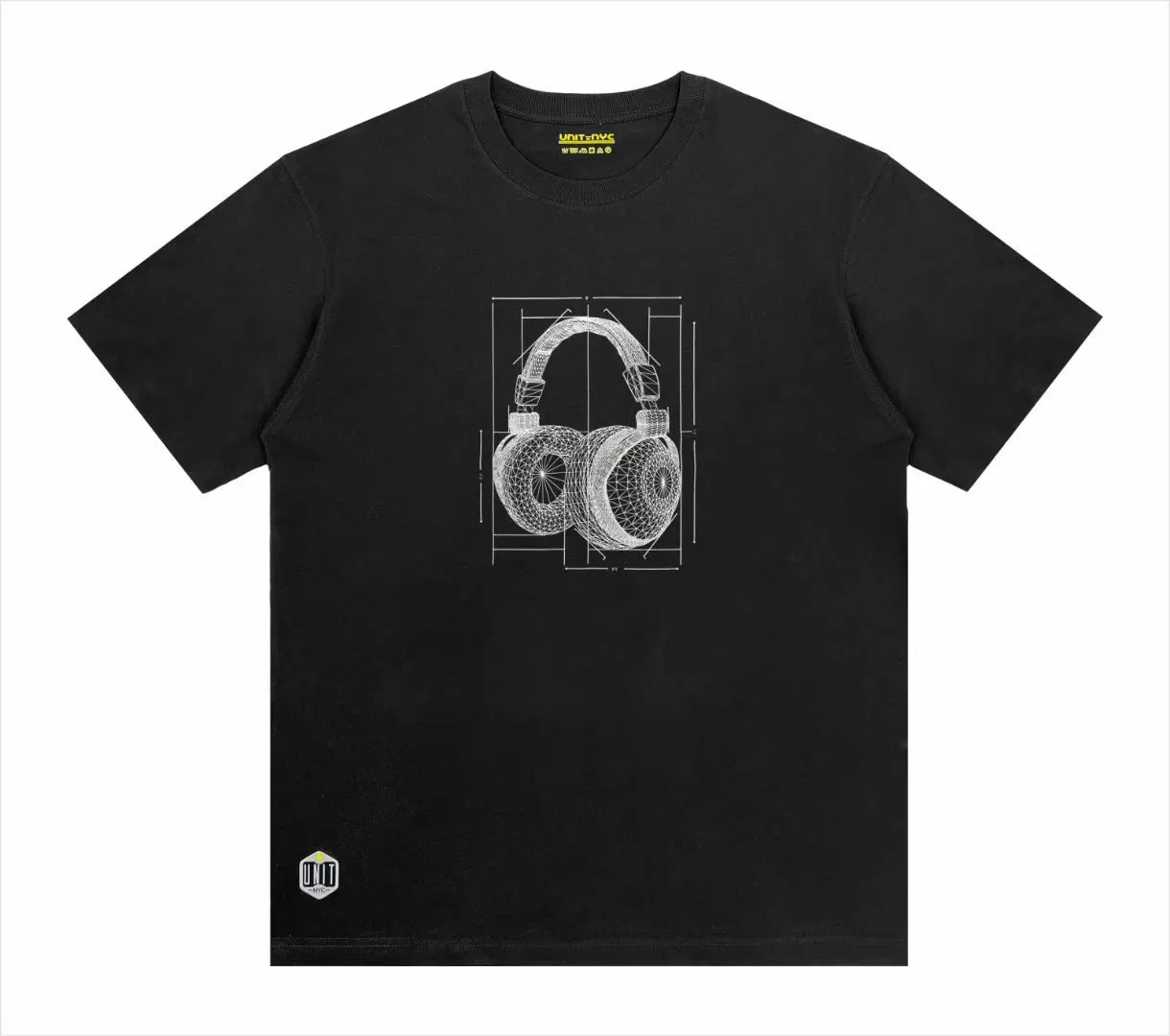 170 GSM Slim Fit Graphic Cotton Short-Sleeved Crew Neck Organic Cotton Black T-Shirts