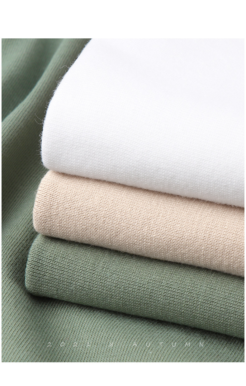 Custom Screen Printed Embossed Long Sleeve Cotton Tshirt 3