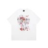 Wholesale Men's Drop Shoulder White Cotton T-Shirt - Custom Printed Streetwear 3