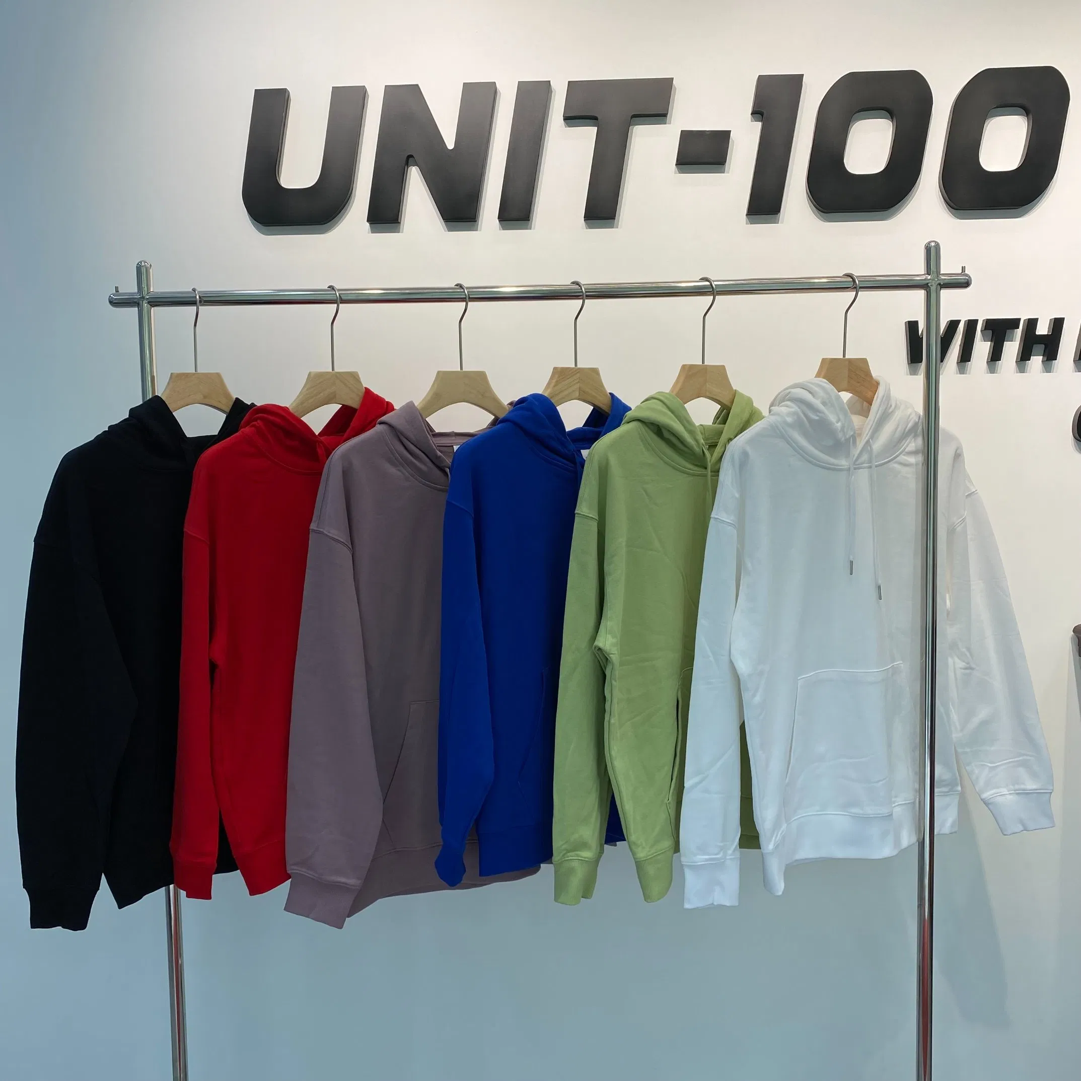 Sweat à capuche unisexe uni personnalisé - Coton de haute qualité XXXXL 3