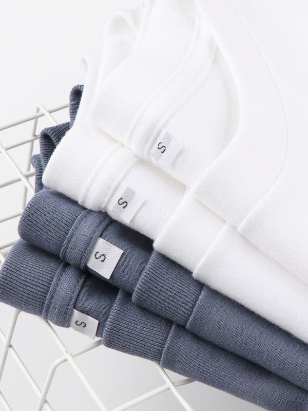 Custom T Shirt 250 Grams Screen Printing Embossing Heat Transfer Shirts 4