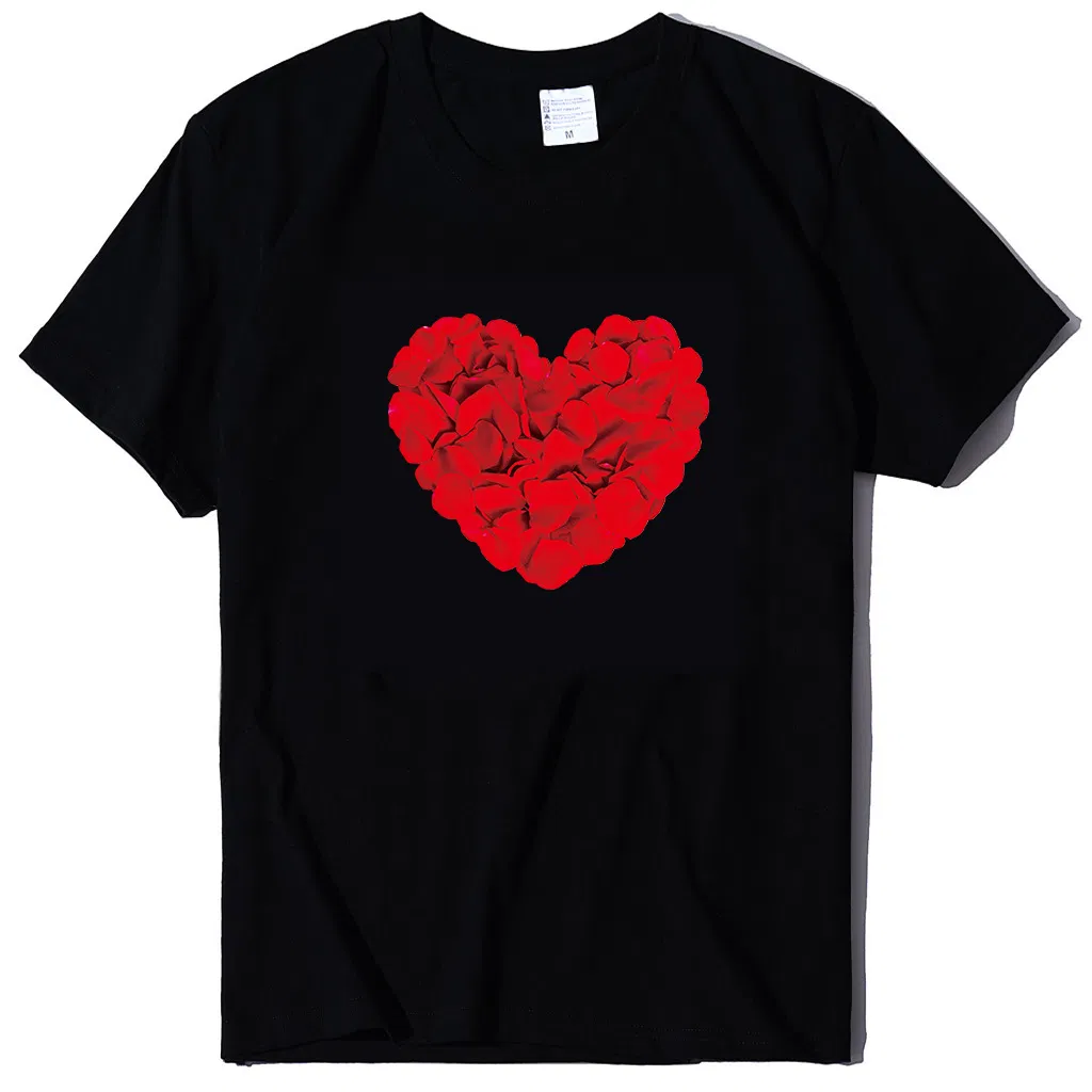 Fabricantes de camisetas personalizadas 100% algodão no atacado - Camisetas estampadas com cores de alta qualidade 2