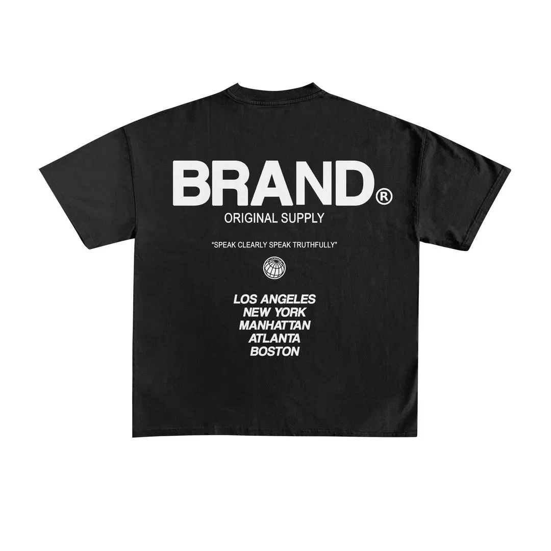 Individuell gestaltete, übergroße T-Shirts aus 250 g Baumwolle – Großhandel 3