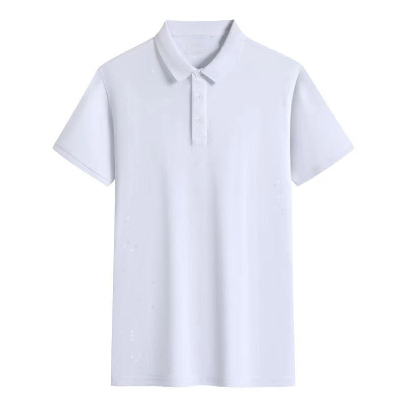 T-shirts de golf en coton brodés personnalisés pour hommes, polos 5