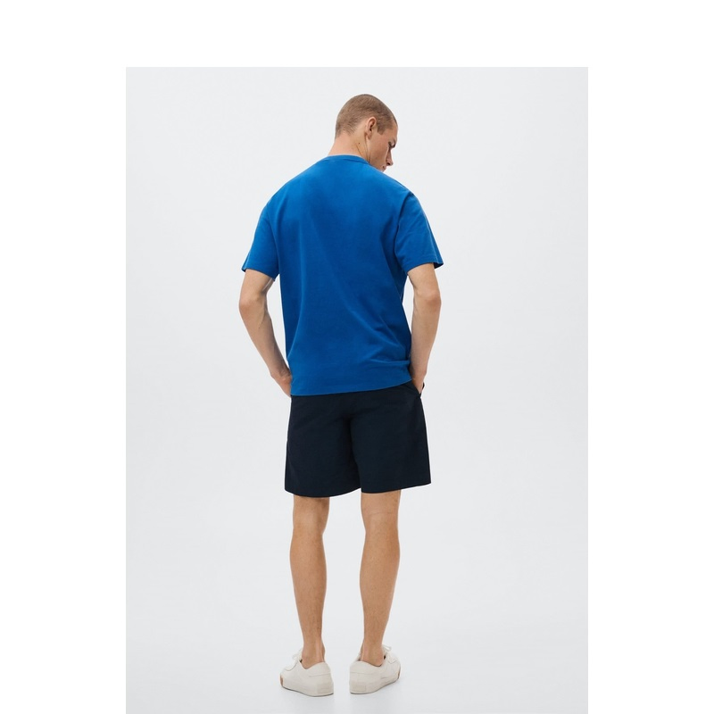 Camiseta masculina plus size personalizada com logo em 100% algodão e estampa em relevo. 6