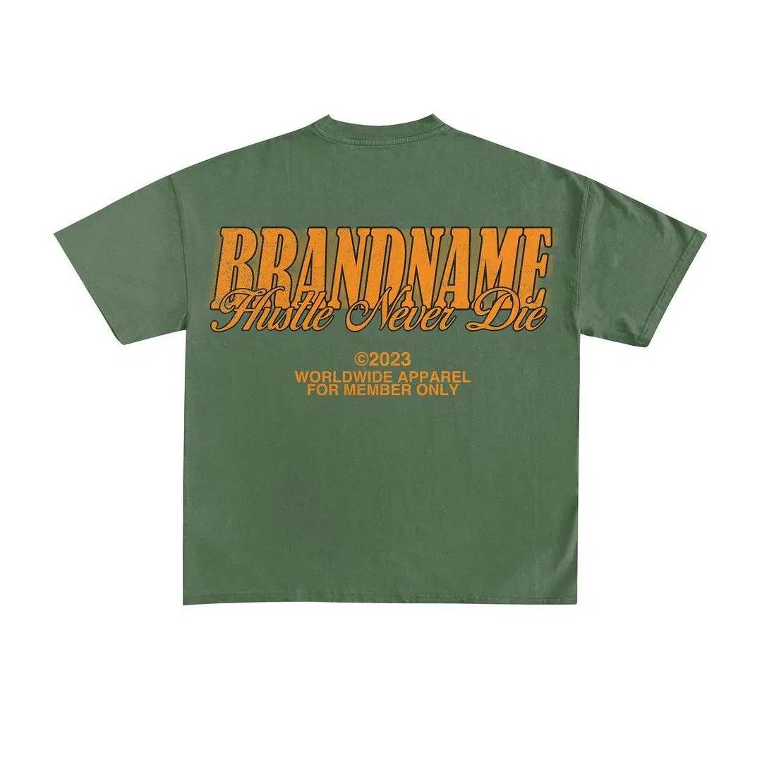 Cotton Logo T-Shirt Printing - Unisex Color Block Tee for Custom Printing 4