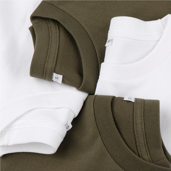 Áo thun cotton thêu logo theo yêu cầu - In lụa, 250g 2