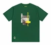 250 GSM Slim Fit Graphic Cotton Short-Sleeved Crew Neck Organic Cotton Green T-Shirts 2