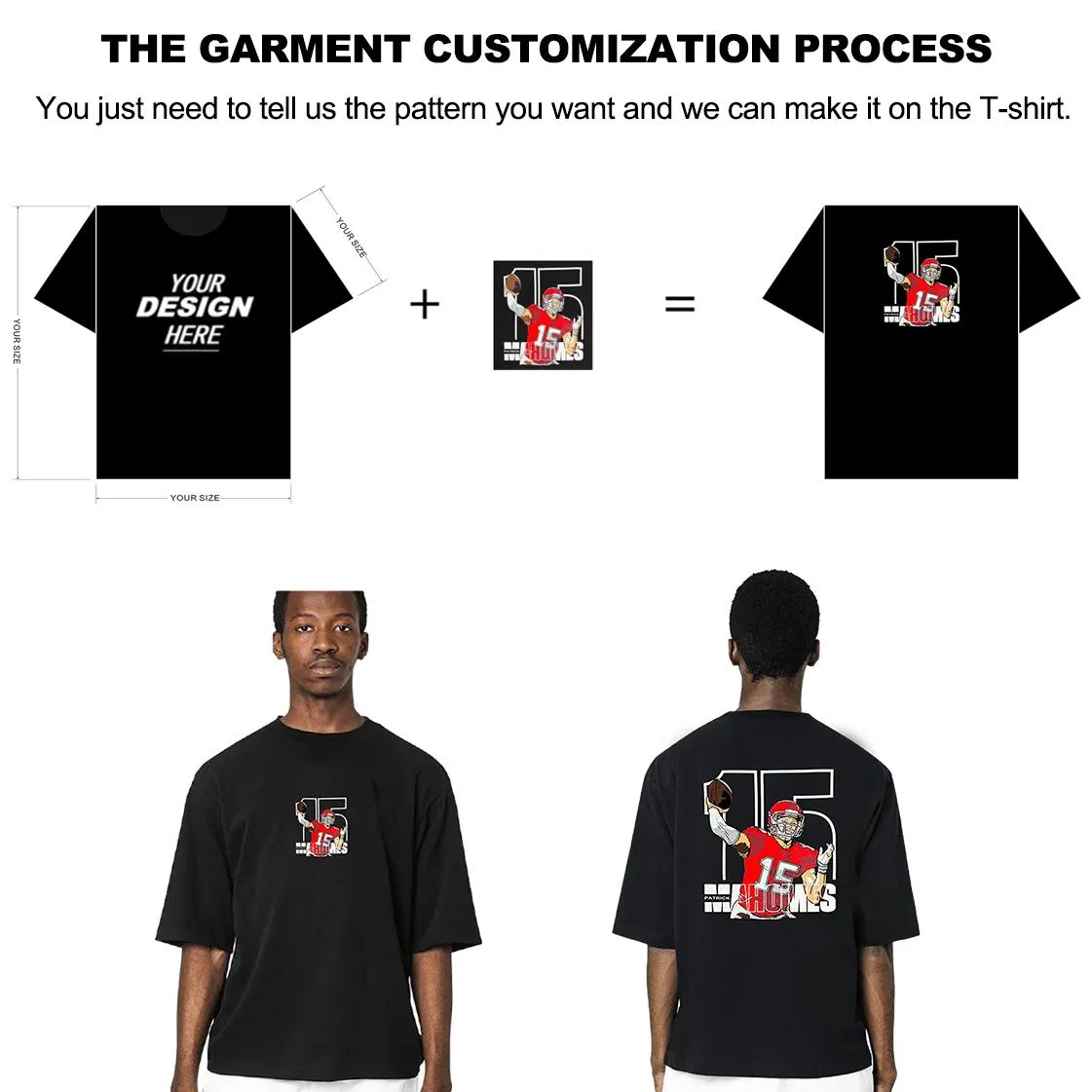 Wholesale Custom Logo Oversize T-Shirt - 100% Cotton 7