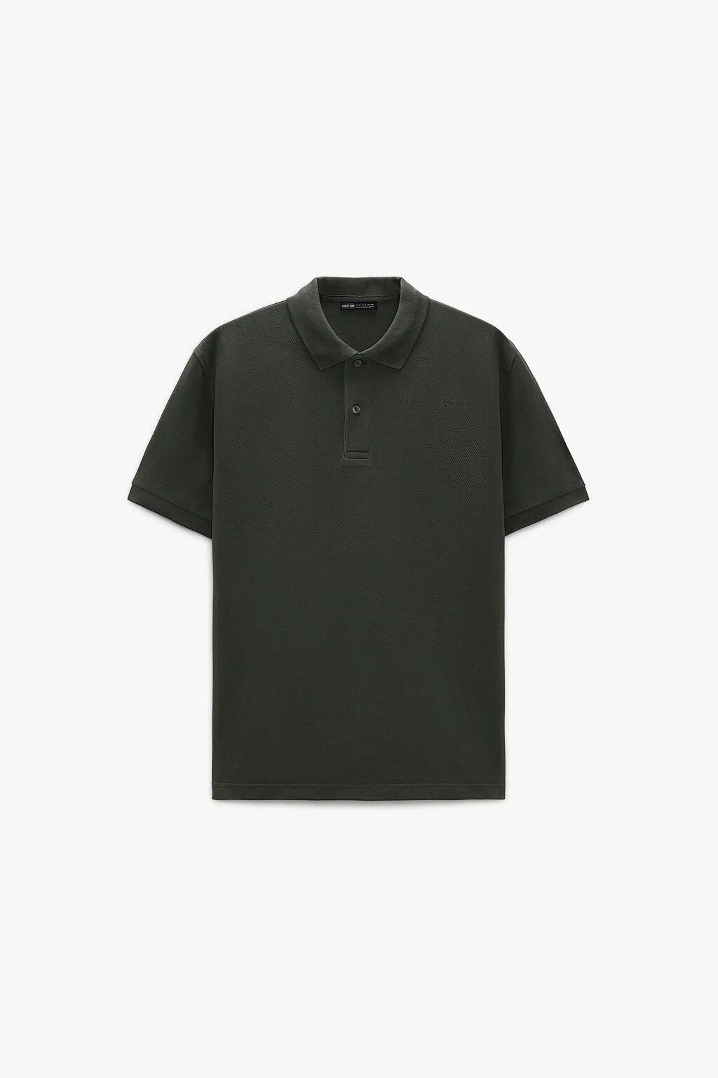 Polo de golf liso de manga corta para hombre con textura de cuentas y logotipo personalizado. 6
