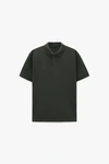 Polo de golf liso de manga corta para hombre con textura de cuentas y logotipo personalizado. 6