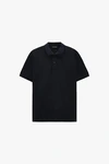 Polo de golf liso de manga corta para hombre con textura de cuentas y logotipo personalizado. 3