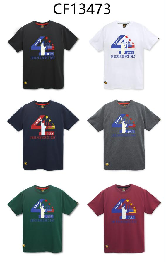 Camiseta masculina personalizada com estampa, tamanho grande e modelagem atlética. 2