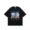 T-shirts en coton biologique à manches courtes et col rond, coupe classique, imprimé graphique, 250 g/m² 3
