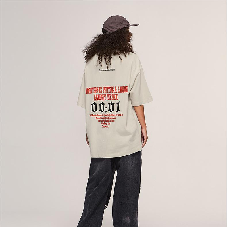 Custom Cotton Plus Size Tee Shirt with Logo Design for Men 2