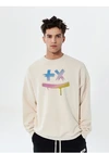 Áo nỉ cổ tròn dáng rộng 100% cotton, unisex, đặt hàng số lượng lớn. 2