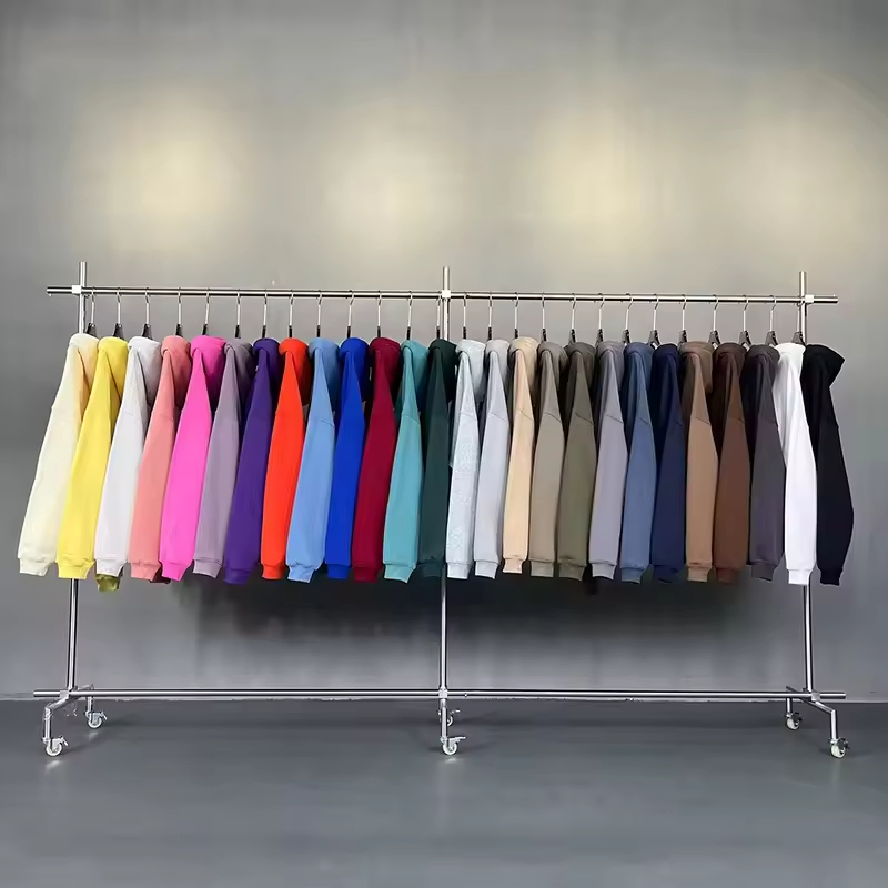 500g Custom Men's Cotton Hoodie Unisex Heavyweight Logo Tracksuit 4