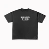 Camiseta oversize de algodón personalizada - Camiseta de cuello redondo bordada y estampada 5