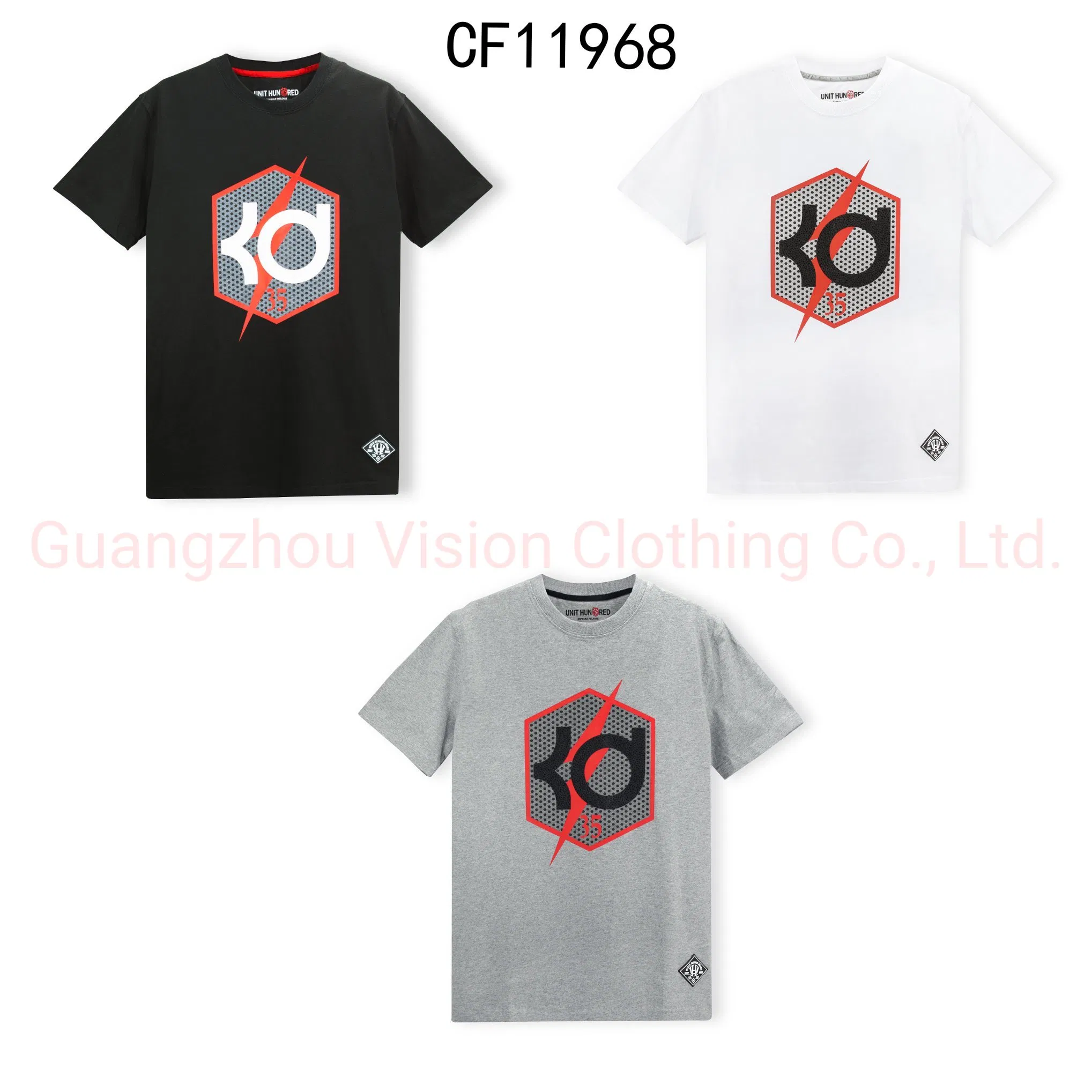 Custom Logo Oversize White Cotton Tee Wholesale T-shirt 3