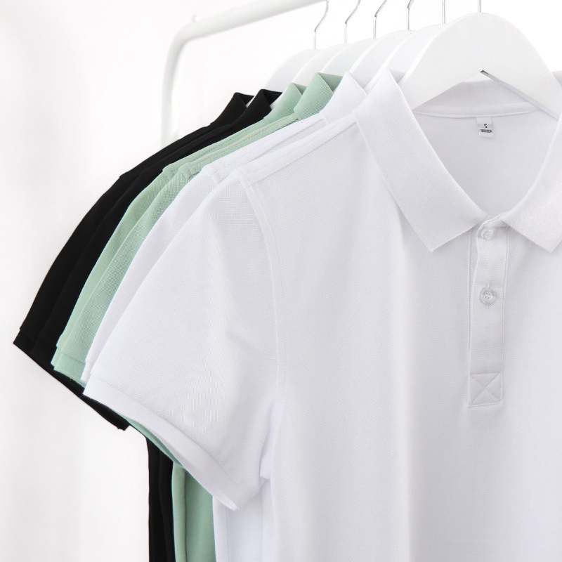 Custom Polo Shirt 100% Cotton Tshirt Clothing Wholesale - Puff Printing 2