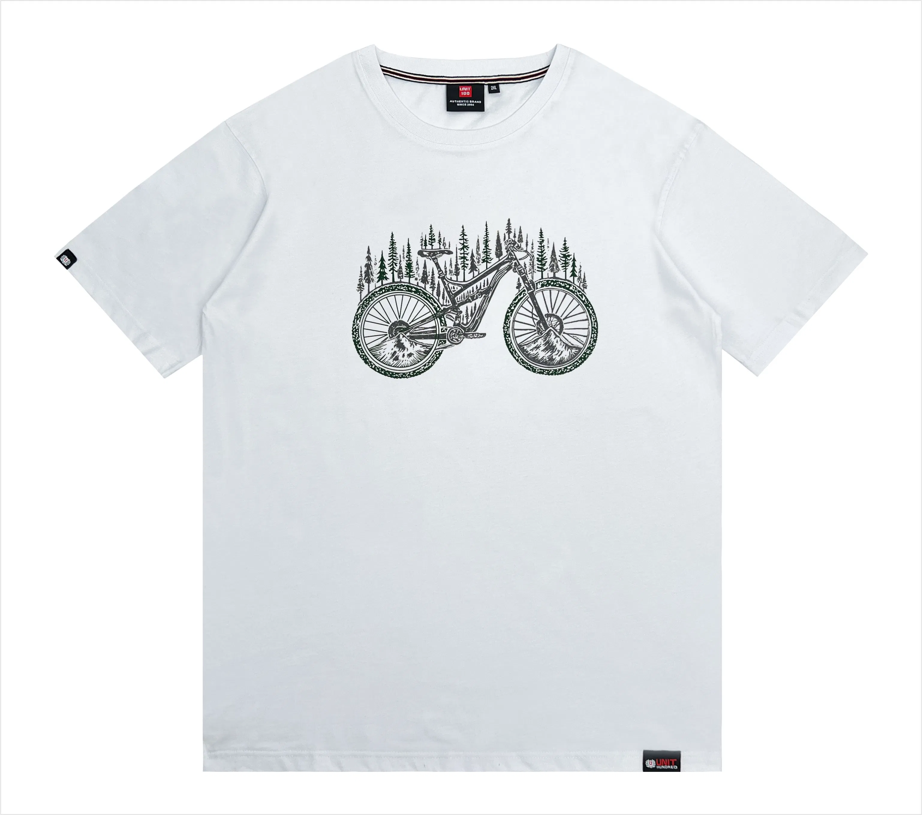 Custom 100% Cotton Men's Wholesale Plus Size Graphic T-Shirt 3