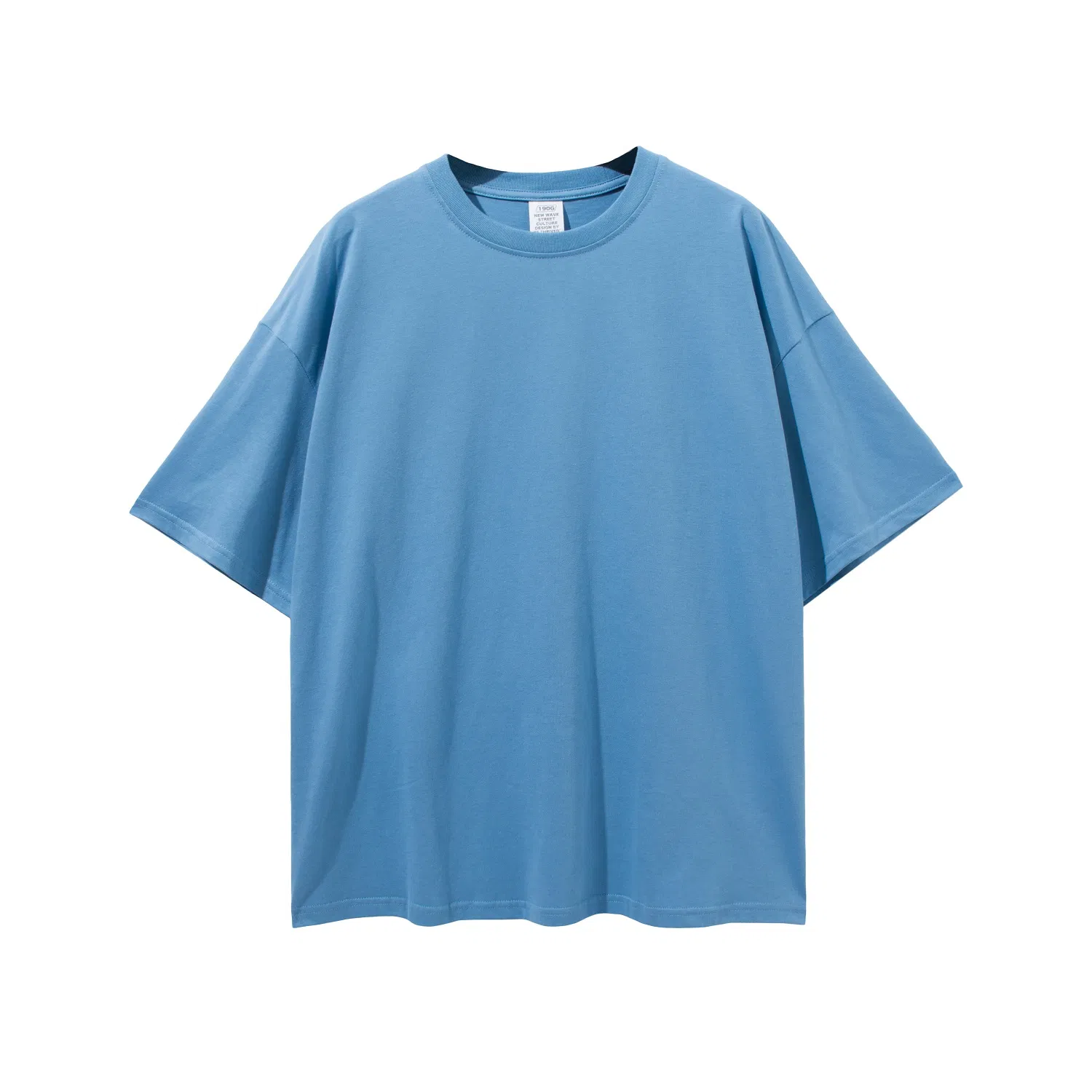 プラスサイズメンズ向けカスタムオーバーサイズドロップショルダーヘビーウェイトコットンTシャツ 4