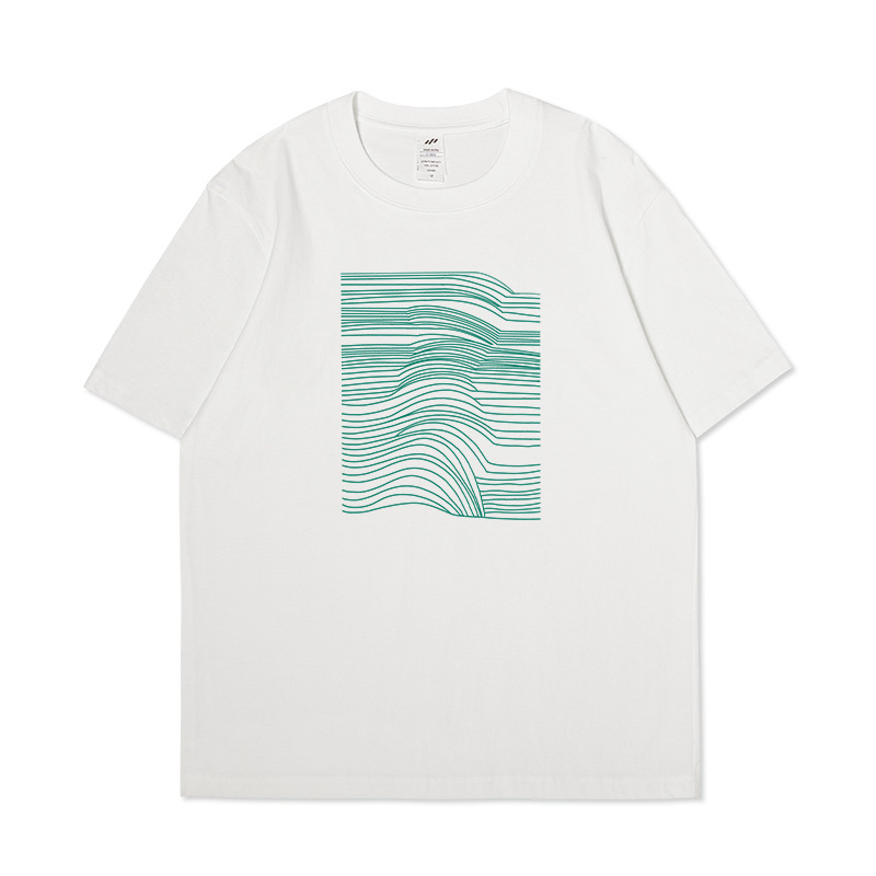 280 GSM Oversized Graphic Cotton Short-Sleeved Crew Neck Black&White T-Shirts--TS011 3