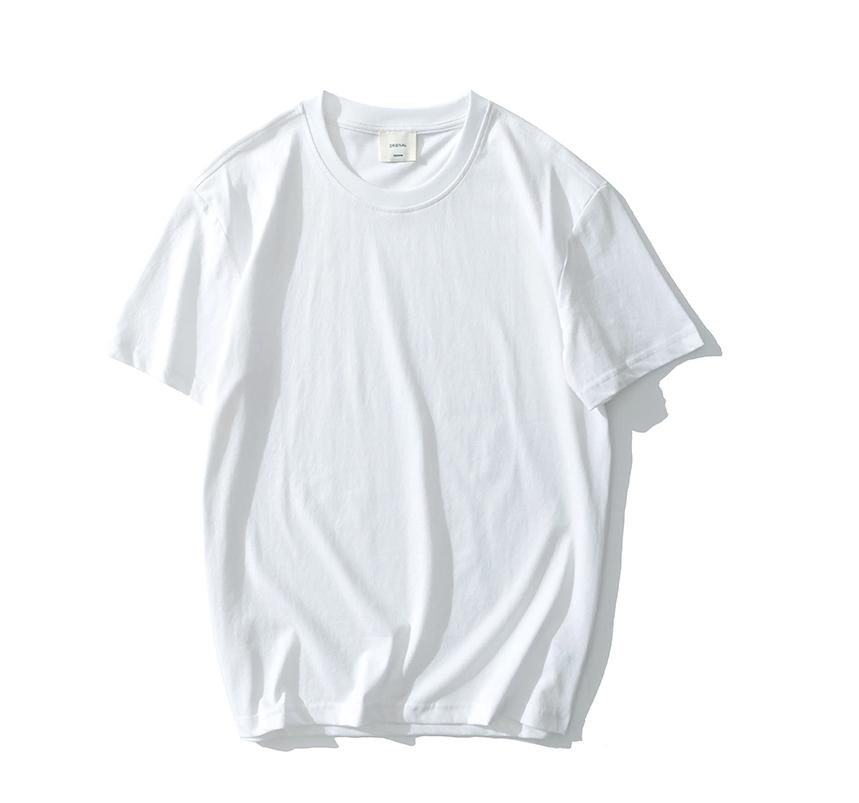 T-shirt personalizzata da uomo in cotone 100% all'ingrosso, taglie forti, con scollo a V, 17 colori 5