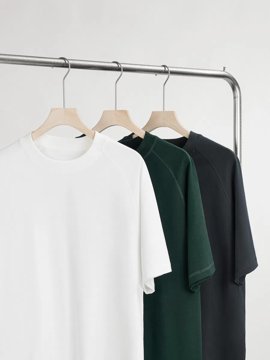 เสื้อยืดแขนสั้นผู้ชายทรงโอเวอร์ไซส์ พิมพ์โลโก้ตามสั่ง ผ้าหนา 300 แกรม 4